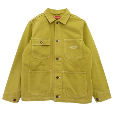 Supreme シュプリーム ジャケット 16AW Denim Chore Coat デニム チョア コート ジャケット カーキ系 S【中古】