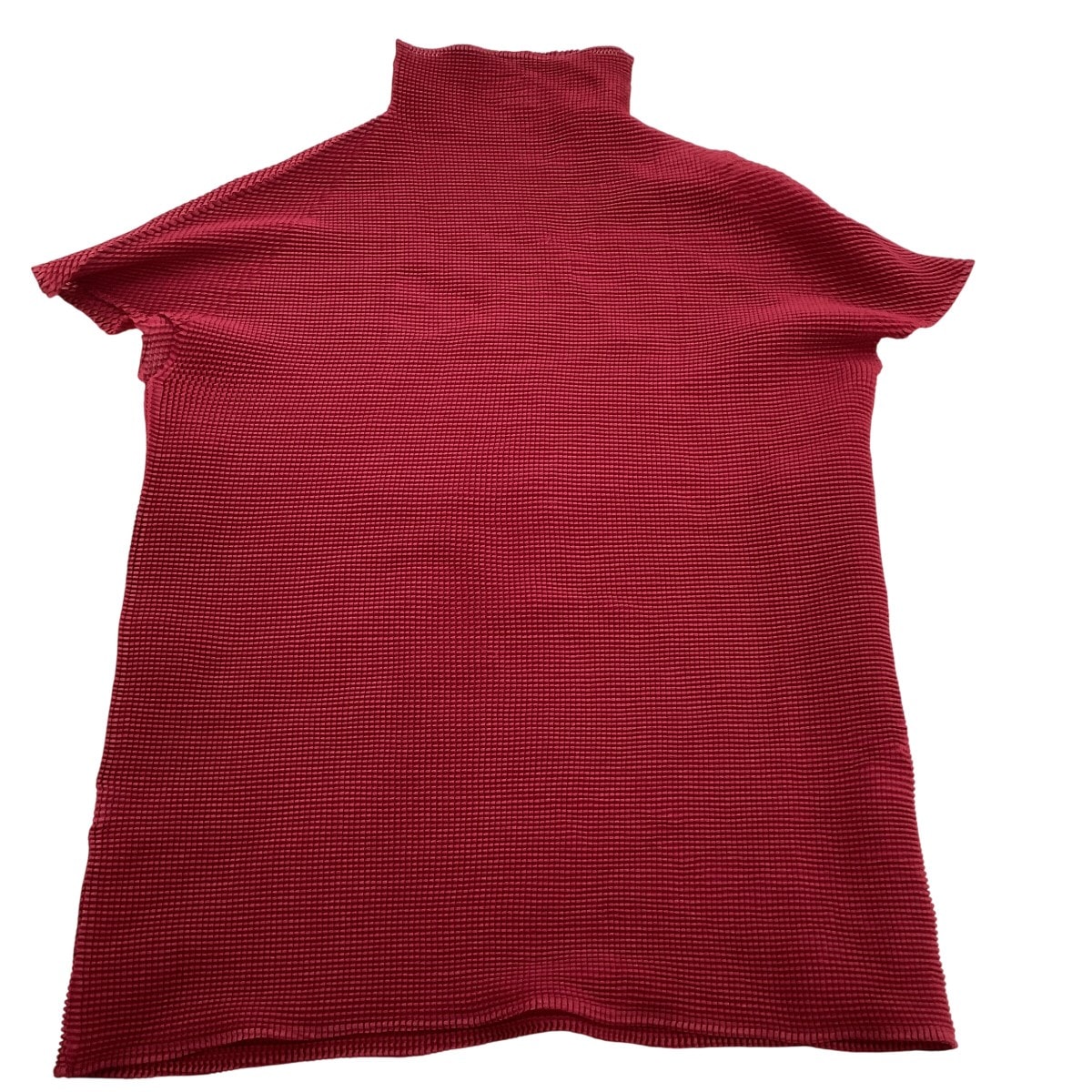 ISSEY MIYAKE イッセイミヤケ PLEATS PLEASE カットソー SIZE 3 PP68FK403 レッド