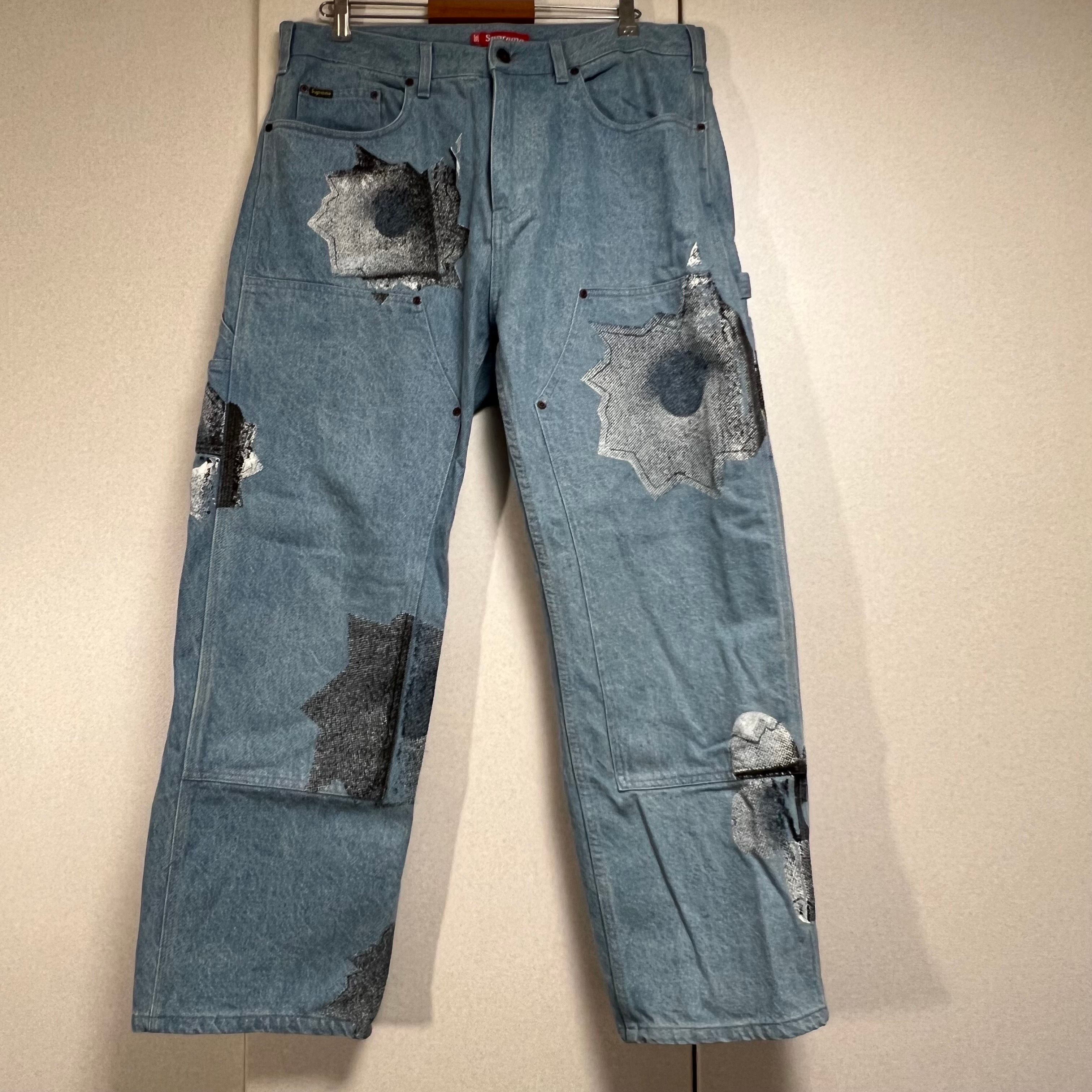 Supreme Nate Lowman Double Knee Painter Pant "Denim"