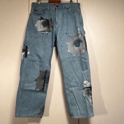 Supreme Nate Lowman Double Knee Painter Pant "Denim"