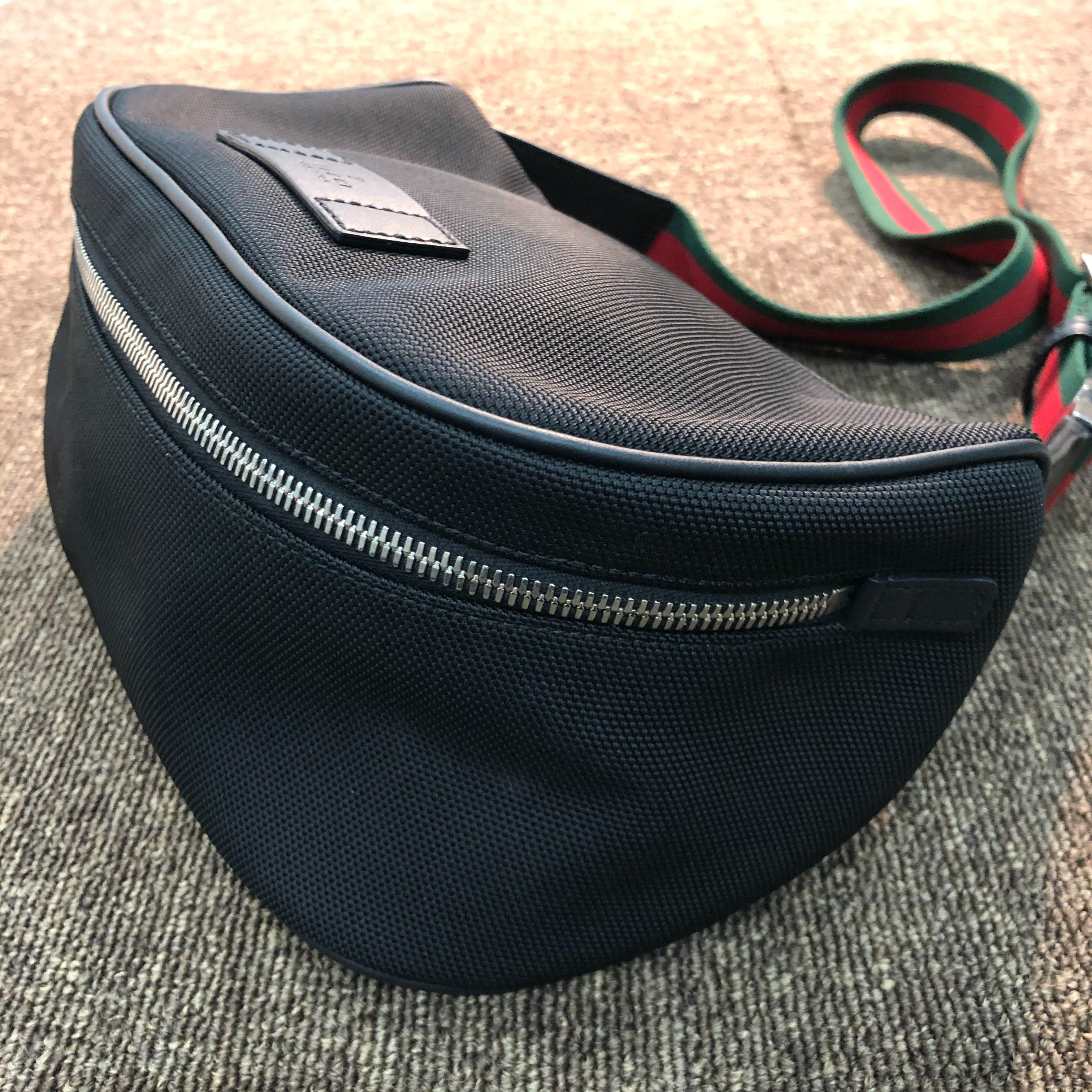 GUCCI Web Stripe Belt Bag "Black"