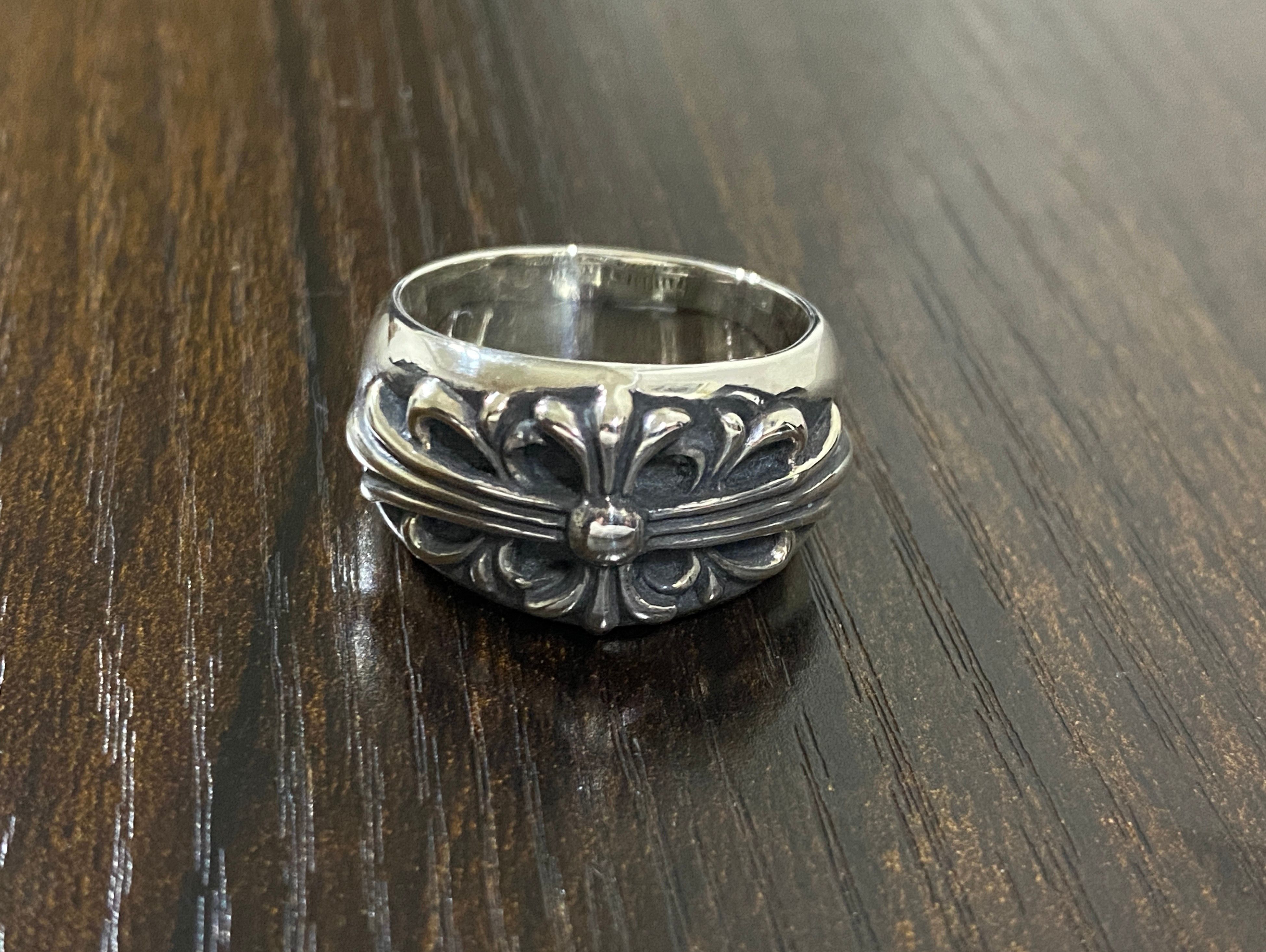 Chrome Hearts Floral Cross Ring "Silver"