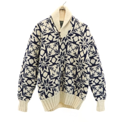 POLO COUNTRY RALPH LAUREN ポロカントリー ラルフローレン 90s ウール オールド ハンドニット ノルディック柄 長袖 セーター M ニット