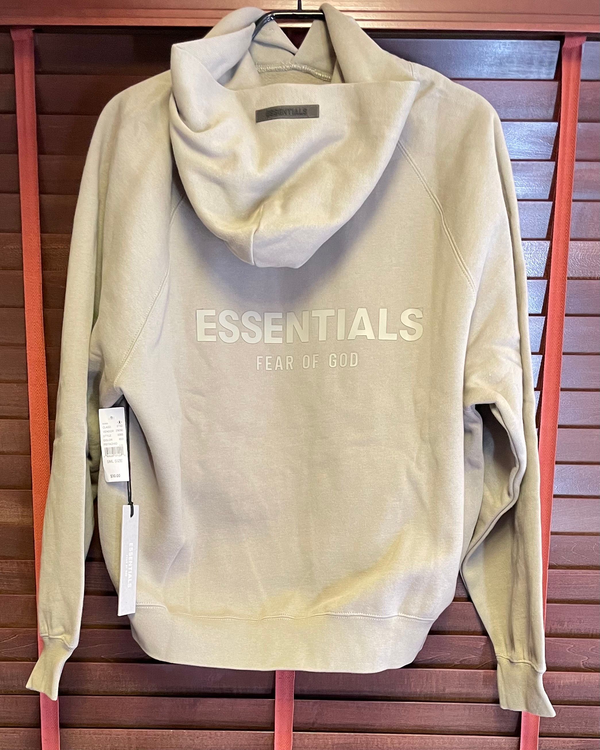 FEAR OF GOD ESSENTIALS PULLOVER HOODIE "Pistachio"