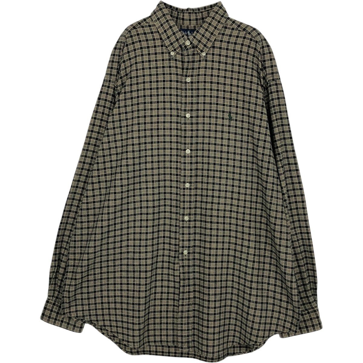 古着 ラルフローレン Ralph Lauren BLAKE 長袖 ボタンダウンチェックシャツ メンズXL相当/eaa649999