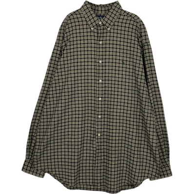 古着 ラルフローレン Ralph Lauren BLAKE 長袖 ボタンダウンチェックシャツ メンズXL相当/eaa649999