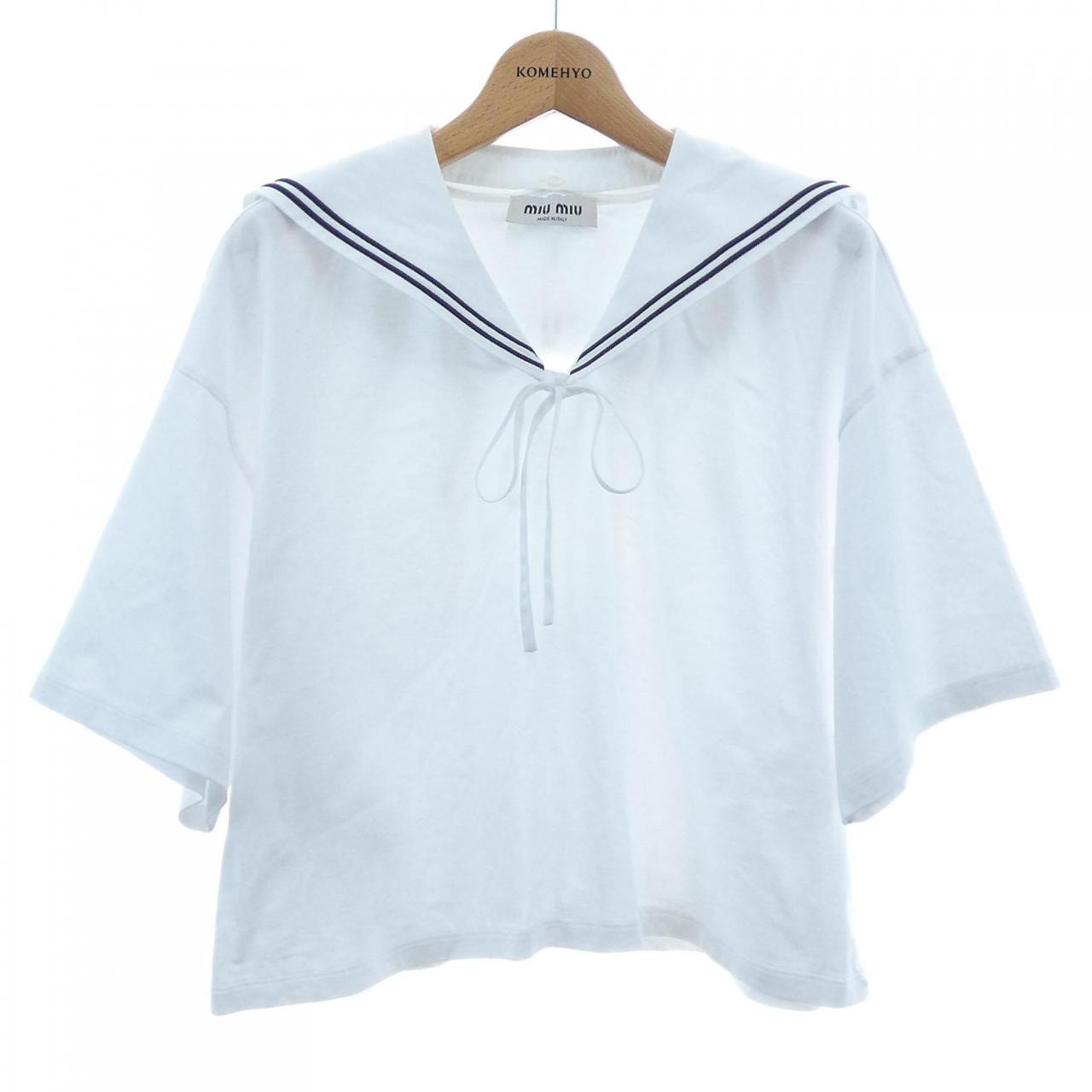 ミュウミュウ MIU MIU MIU MIU ロゴ MJN460 S231 11EC Tシャツ