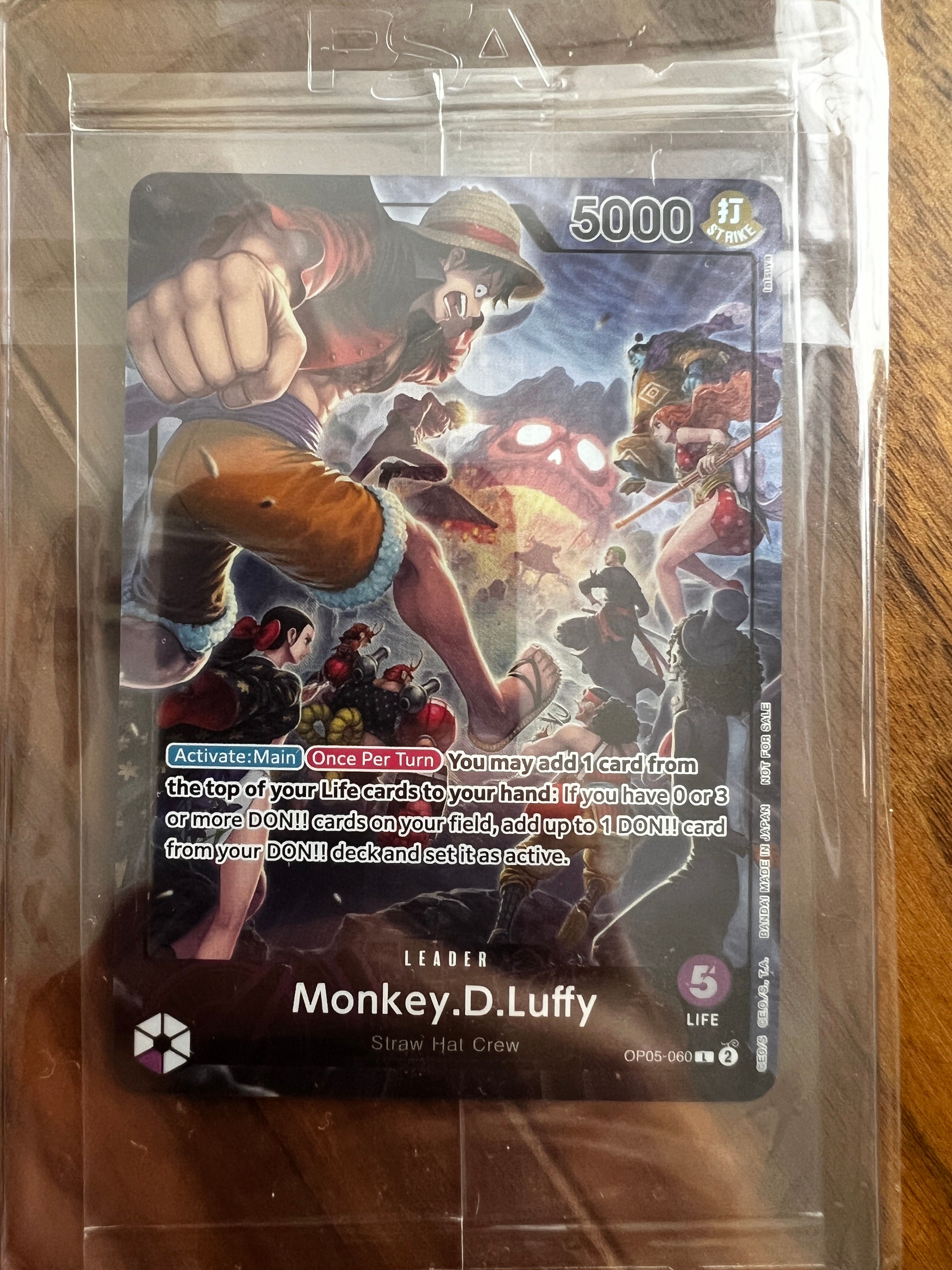 モンキー・D・ルフィ L [OP05-060]【英語版】(PSA限定コラボプロモカード)