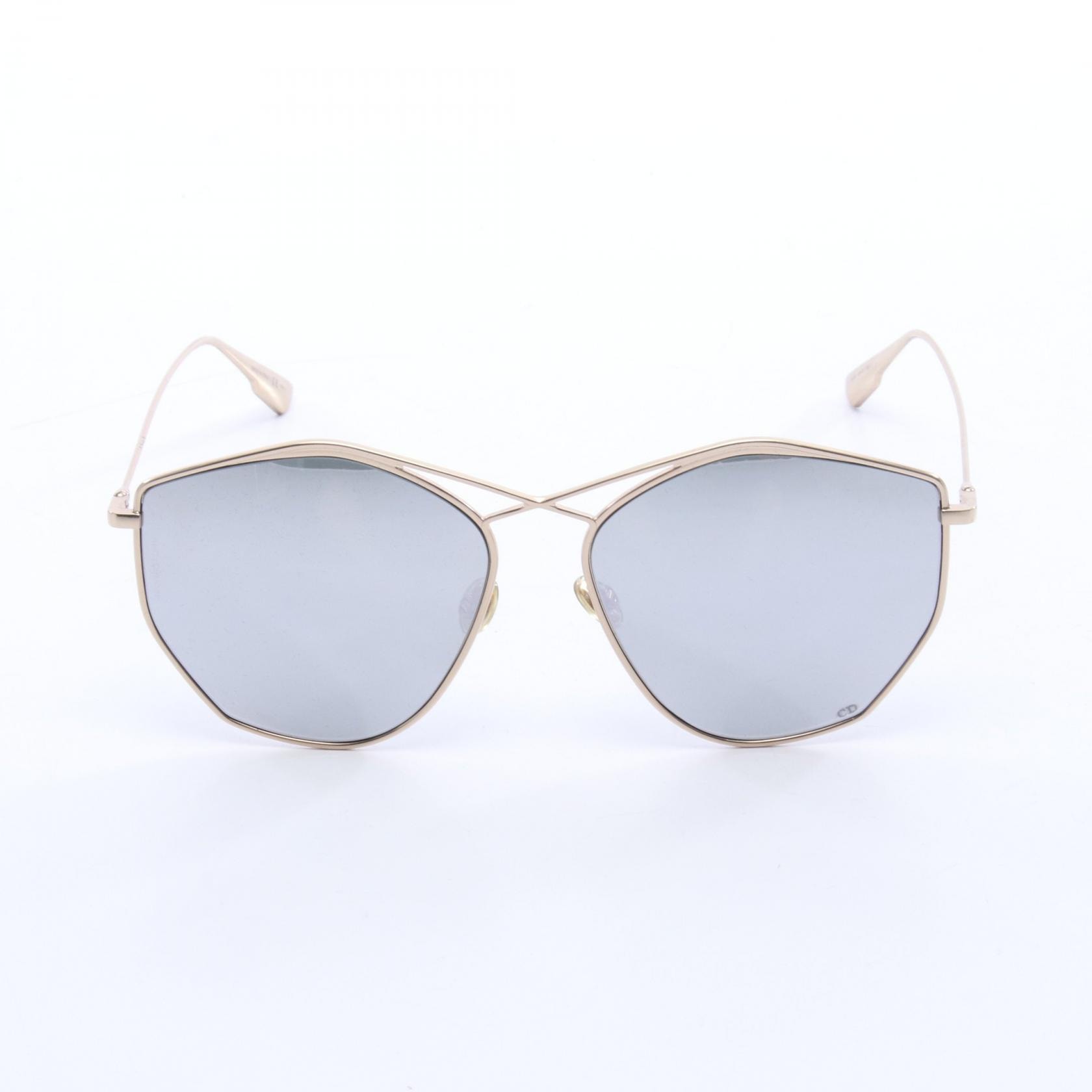 ディオール Dior ミラーレンズ サングラス 衣料品 GP レディース ゴールド系 【中古】