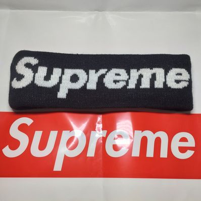 Supreme / New Era® Big Logo Headband "Black"