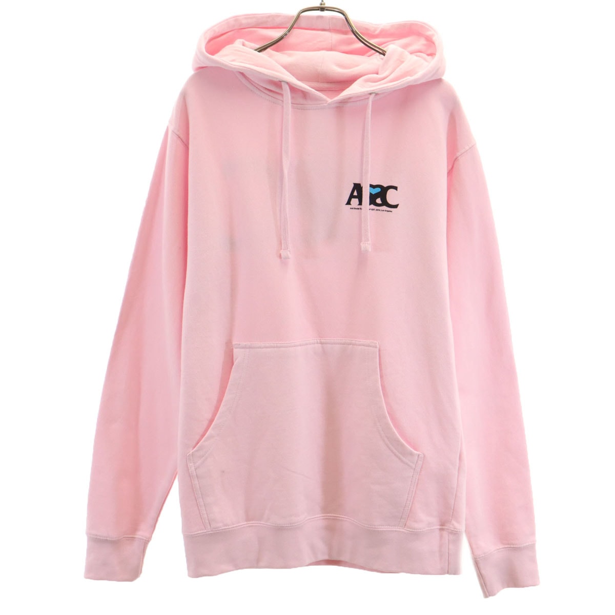 ANTI SOCIAL SOCIAL CLUB アンチソーシャルソーシャルクラブ USA製 長袖 スウェットパーカー S ピンク