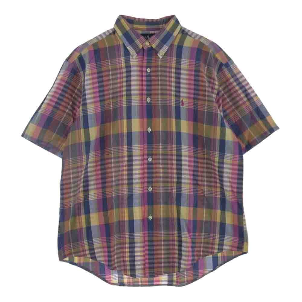 RALPH LAUREN ラルフローレン 半袖シャツ チェック柄 半袖 シャツ マルチカラー系 L【中古】
