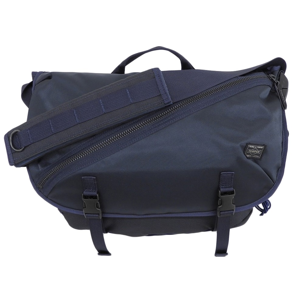 ポーター 美品 THINGS シングス ナイロンツイル メッセンジャーバッグ ショルダーバッグ メンズ ネイビー 674-17865