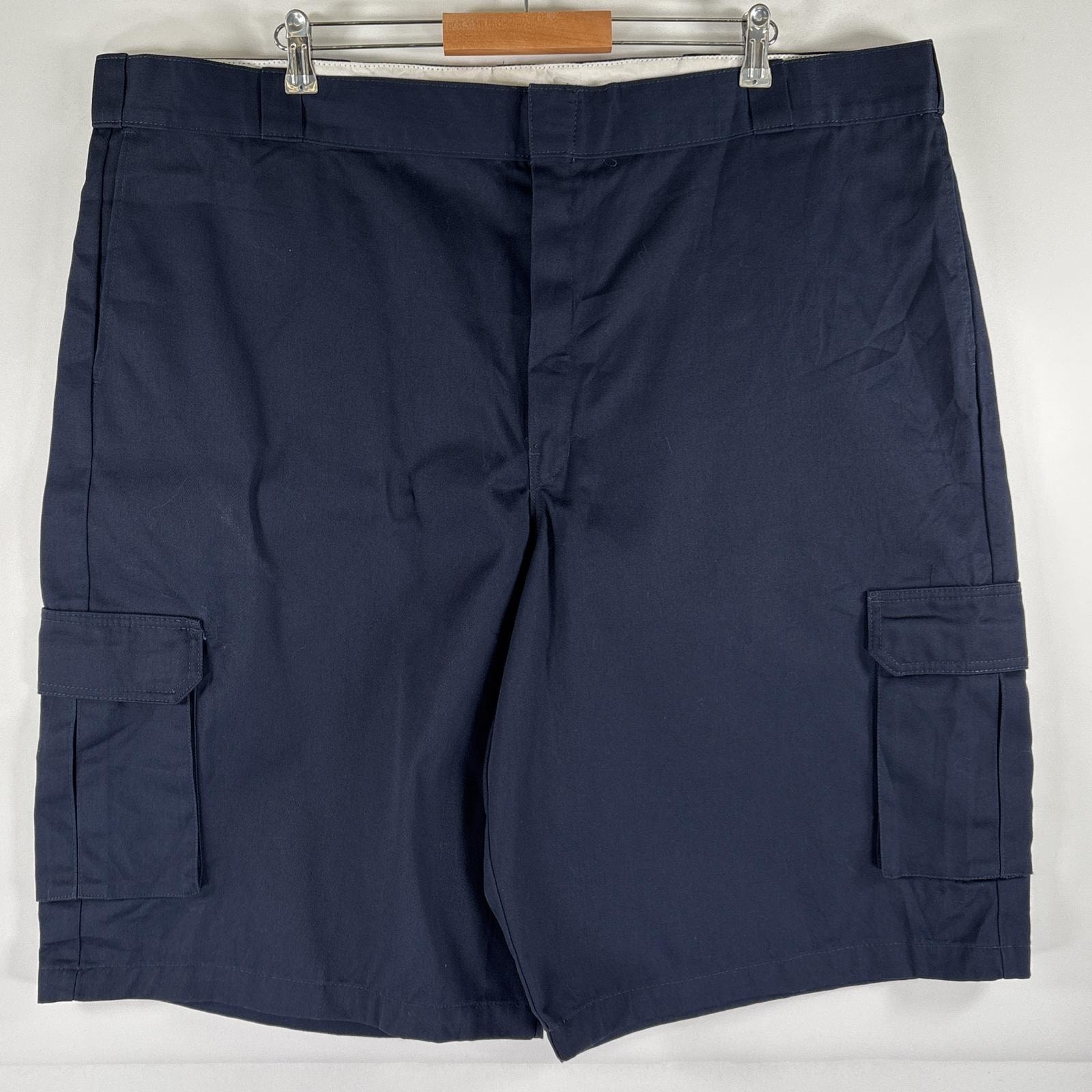 古着 ディッキーズ Dickies ショートパンツ ワーク 半ズボン ハーフパンツ 短パン ワンポイント カーゴ 大きいサイズ w48 ネイビー メンズ