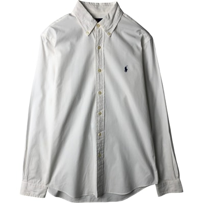 古着 ラルフローレン Ralph Lauren SLIM FIT スリムフィット 長袖 ボタンダウンシャツ メンズM相当/eaa634440