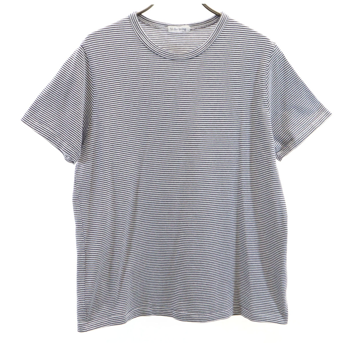 Y's for living ワイズフォーリビング ボーダー柄 半袖 Tシャツ ホワイト