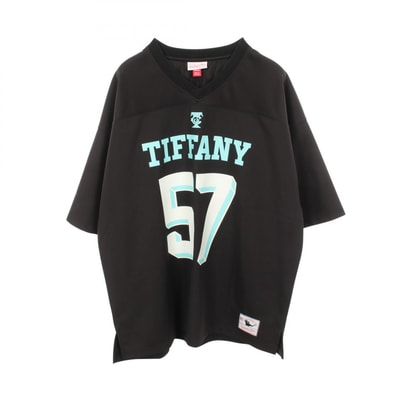 ティファニー TIFFANY&CO TIFFANY & Co. × Mitchell & Ness × NFL 半袖Tシャツ 衣料品 トップス ポリエステル メンズ ブラック系 / ブルー系 【中古】
