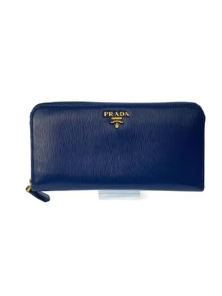 PRADA Large Saffiano Leather Wallet "Bluette"