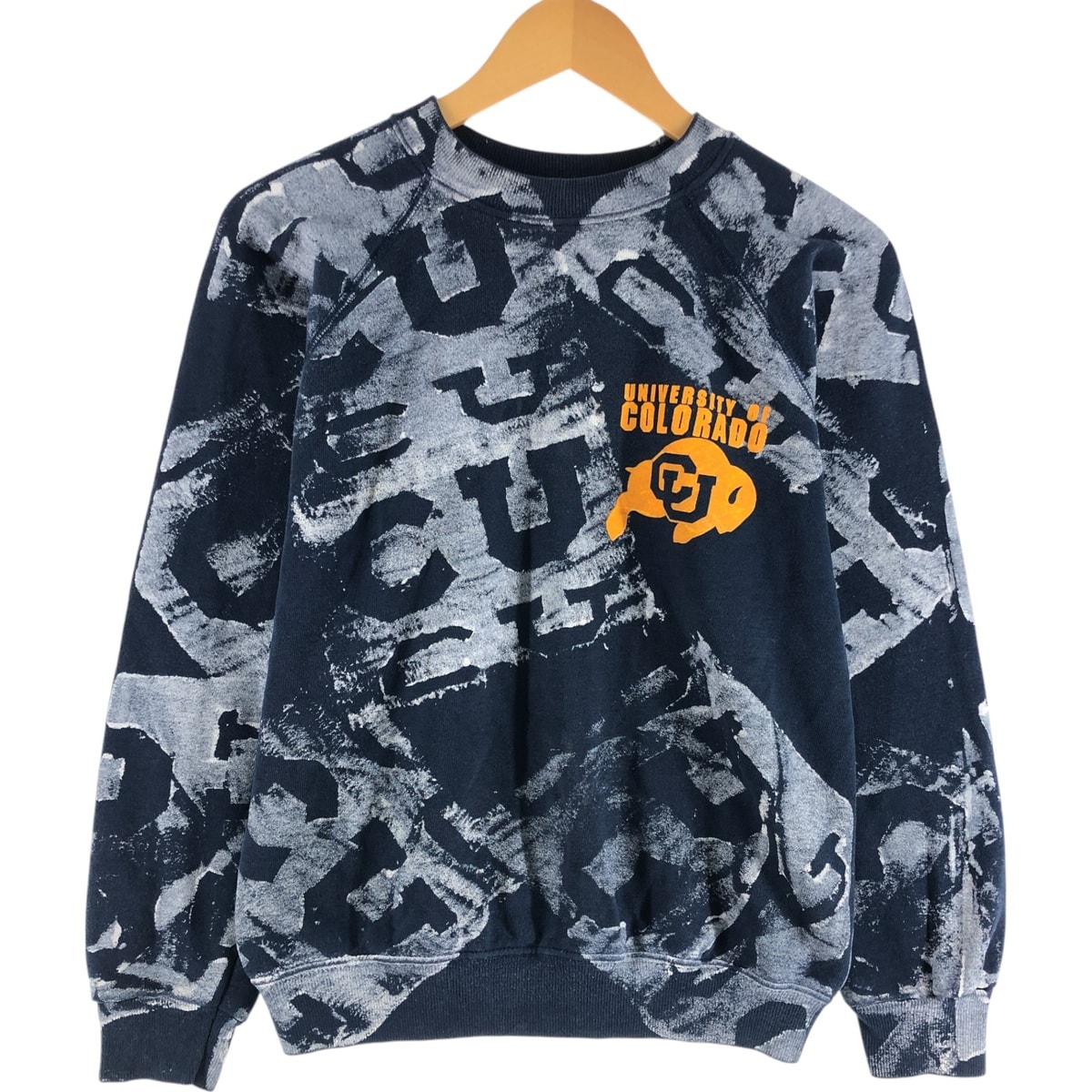 古着 80年代 ヘインズ Hanes 青タグ カレッジスウェットシャツ トレーナー USA製 レディースM相当 ヴィンテージ/eaa520038