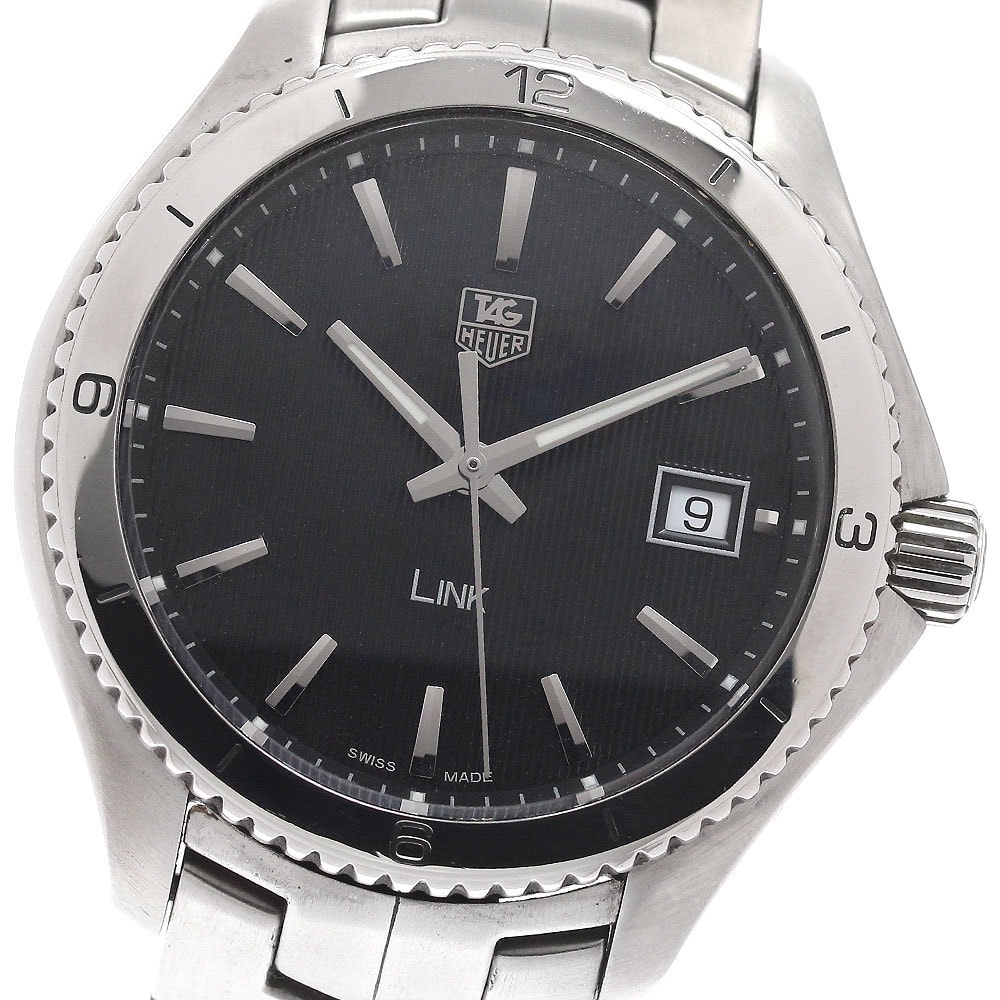 タグホイヤー リンク デイト WAT1110 クォーツ メンズ 【中古】