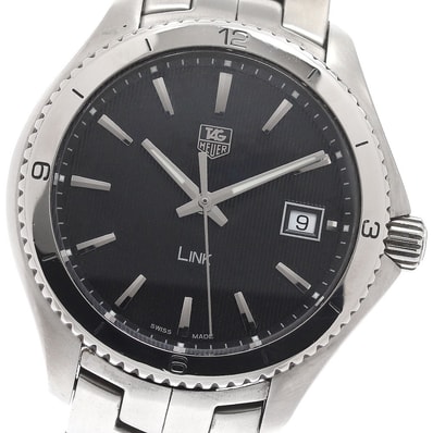 タグホイヤー リンク デイト WAT1110 クォーツ メンズ 【中古】