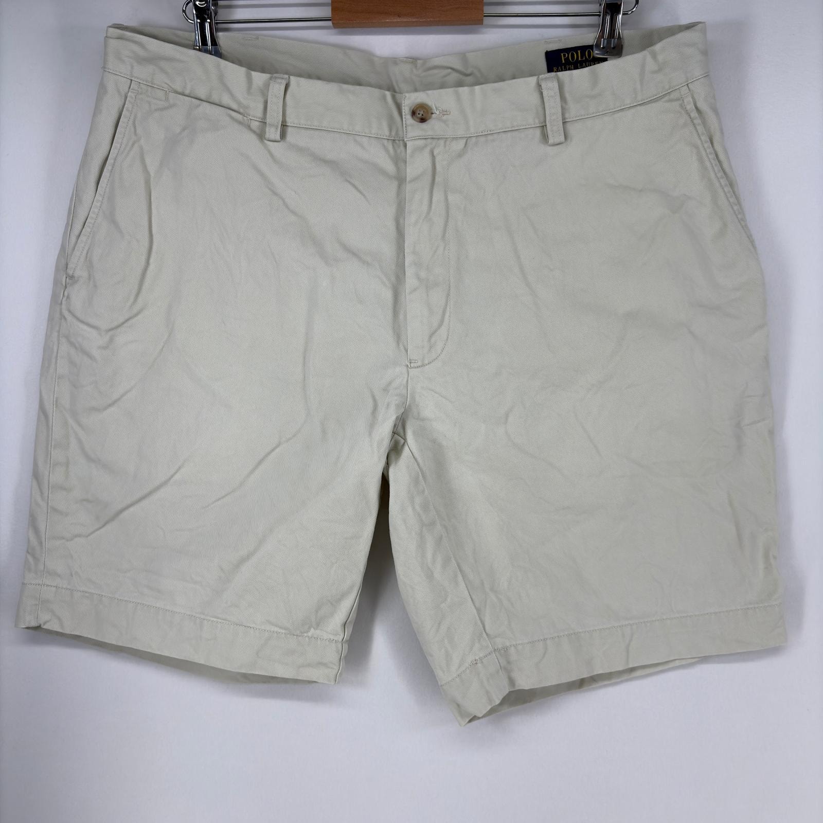 古着 ポロ・ラルフローレン POLO RALPH LAUREN ショートパンツ アイボリー チノパン ハーフパンツ ポロチノ w38 ベージュ系 メンズ