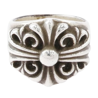 CHROME HEARTS クロムハーツ(原本無) リング KEEPER RING キーパーリング シルバー系 JP24号【中古】