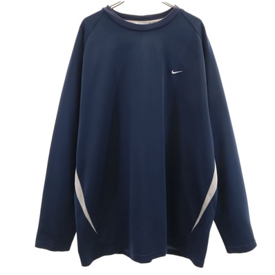NIKE ナイキ トレーニング 長袖 Tシャツ XL ネイビー ロンT