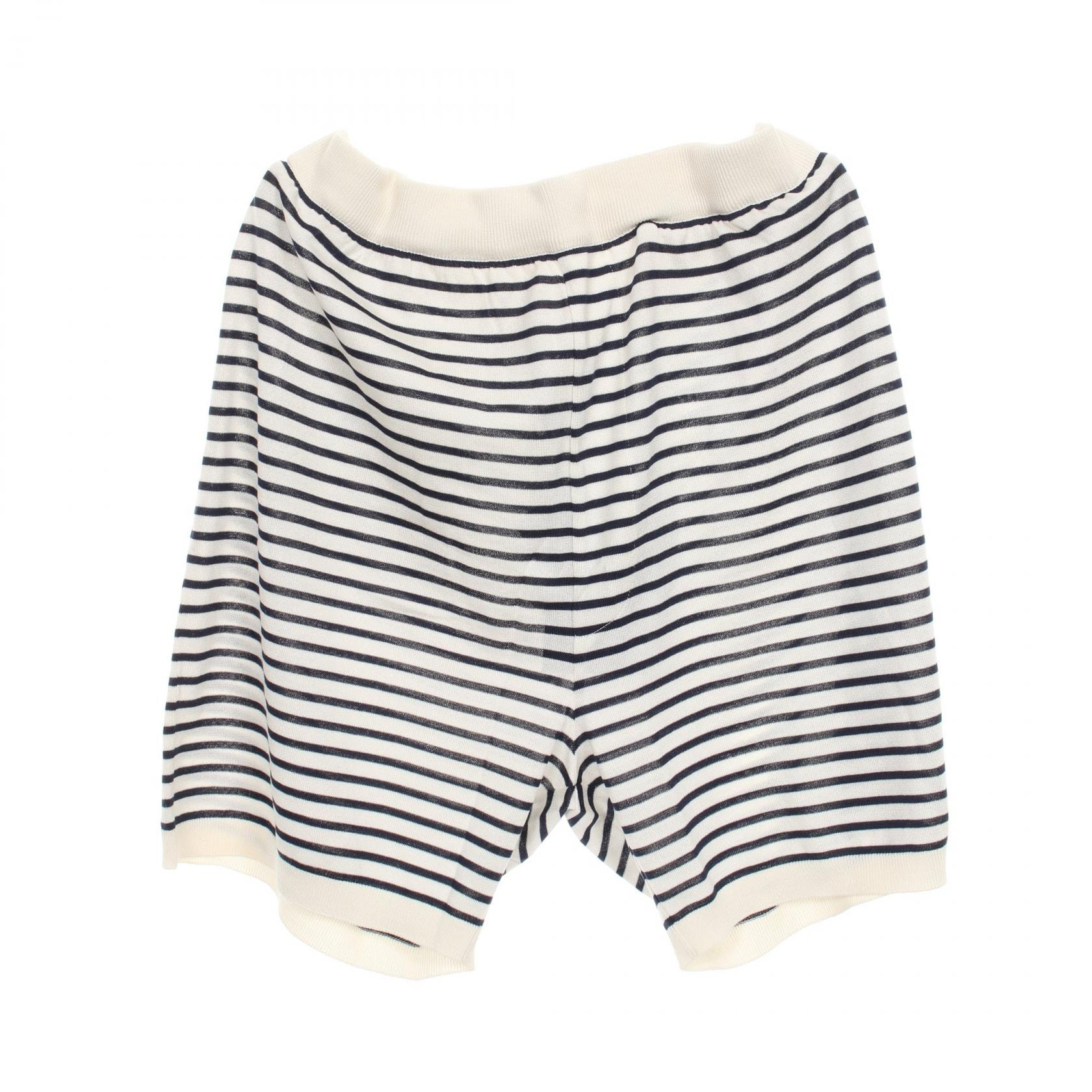 プラダ PRADA パンツ 衣料品 ボトムス シルク コットン メンズ ホワイト系 / ネイビー系 【中古】