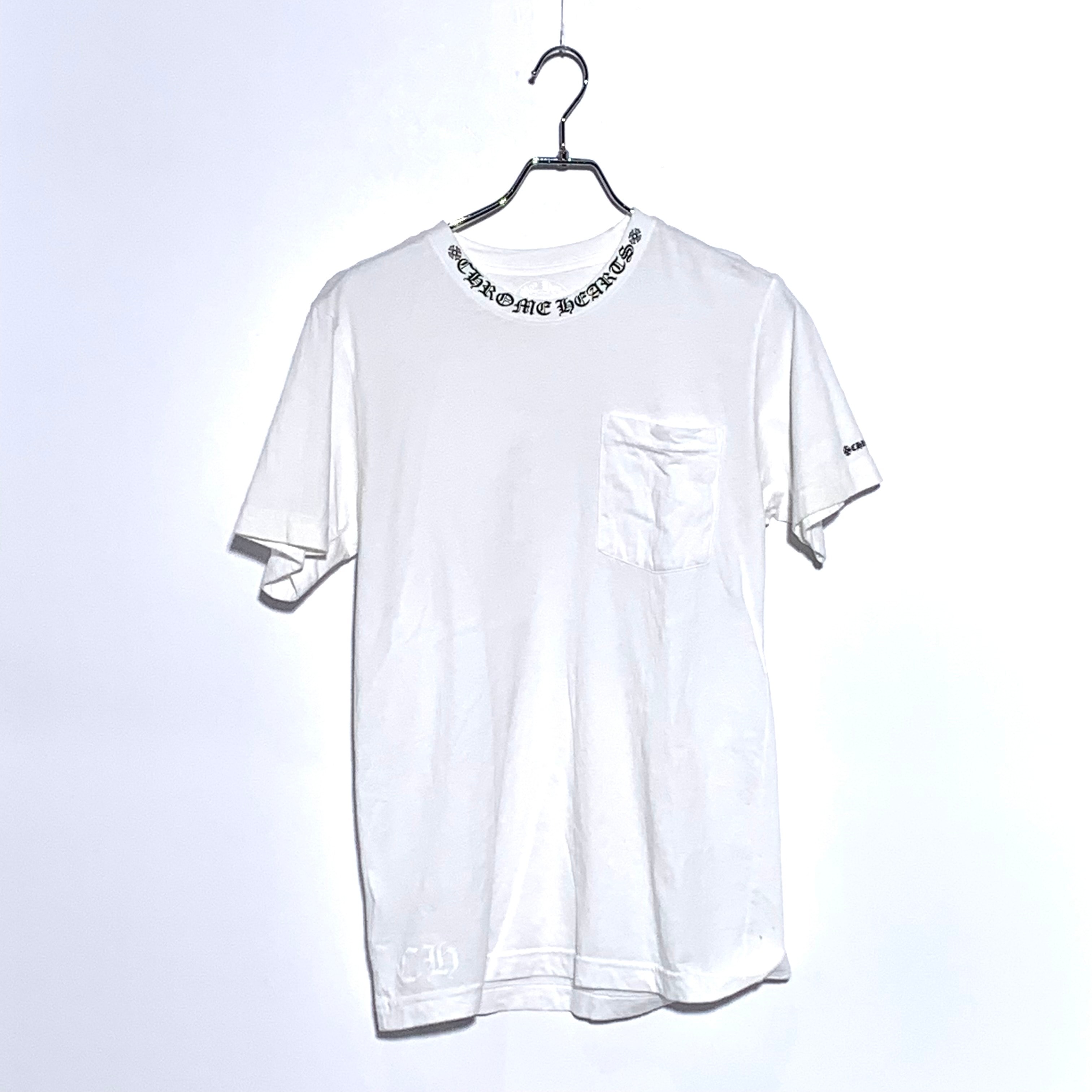 Chrome Hearts Neck Logo S/S T-Shirt "White/Black"