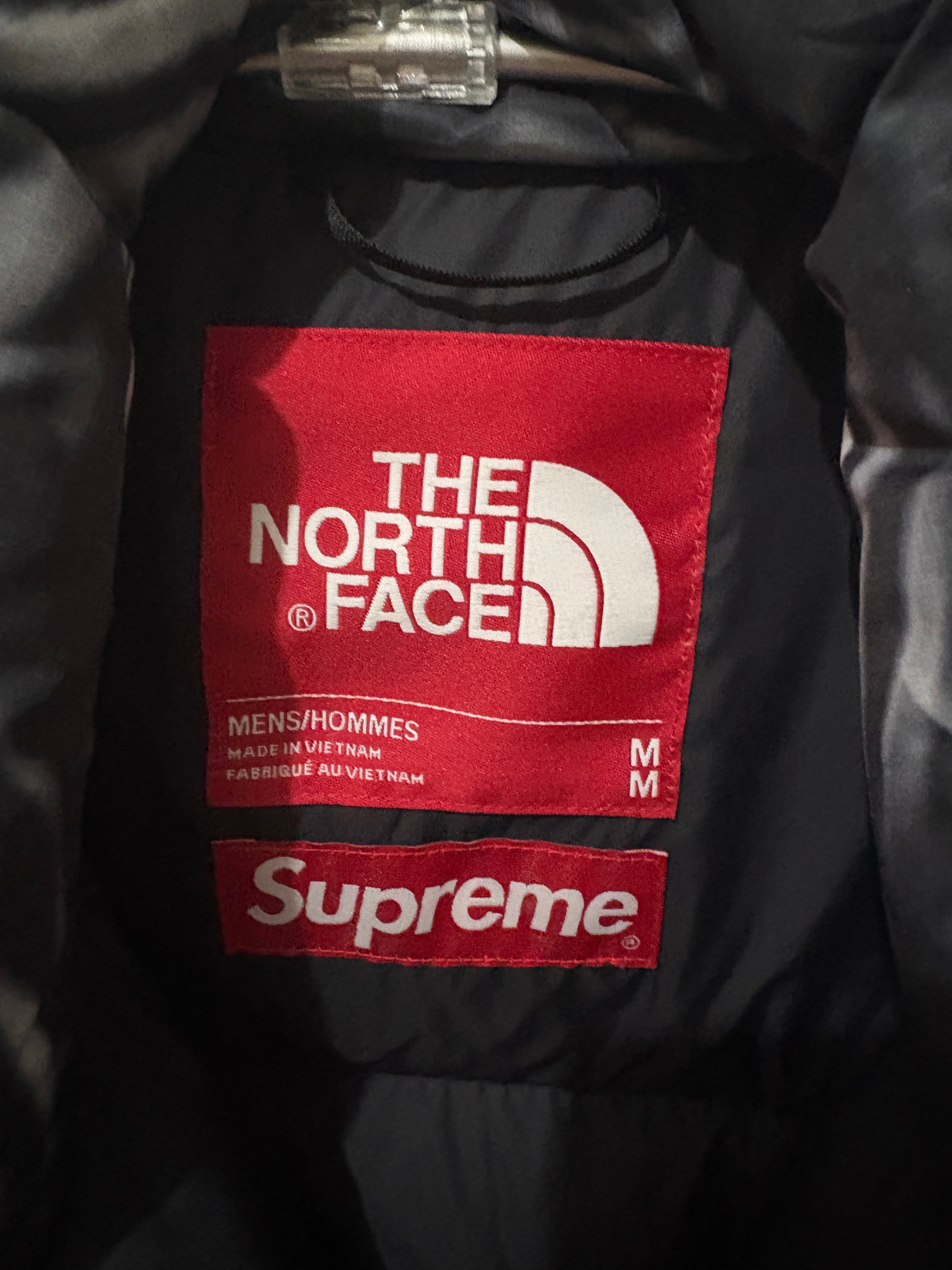 Supreme x The North Face Trompe Loeil Printed Nuptse Jacket "Black"