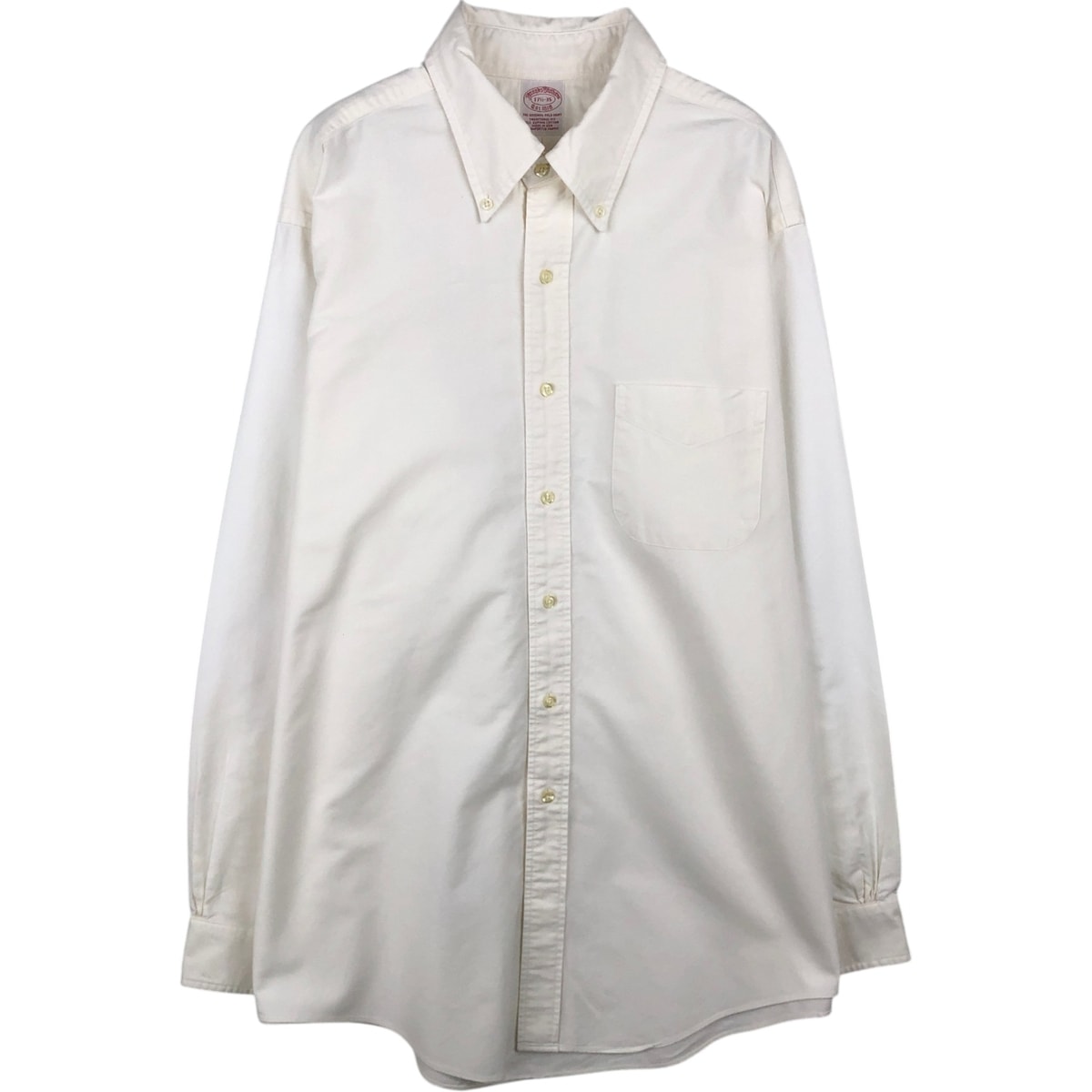 古着 ブルックスブラザーズ Brooks Brothers Est.1818 長袖 ボタンダウンシャツ USA製 メンズXL相当/eaa647050