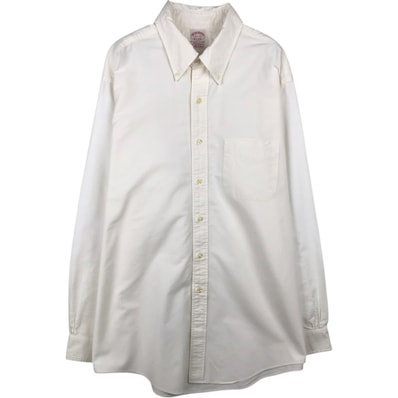 古着 ブルックスブラザーズ Brooks Brothers Est.1818 長袖 ボタンダウンシャツ USA製 メンズXL相当/eaa647050