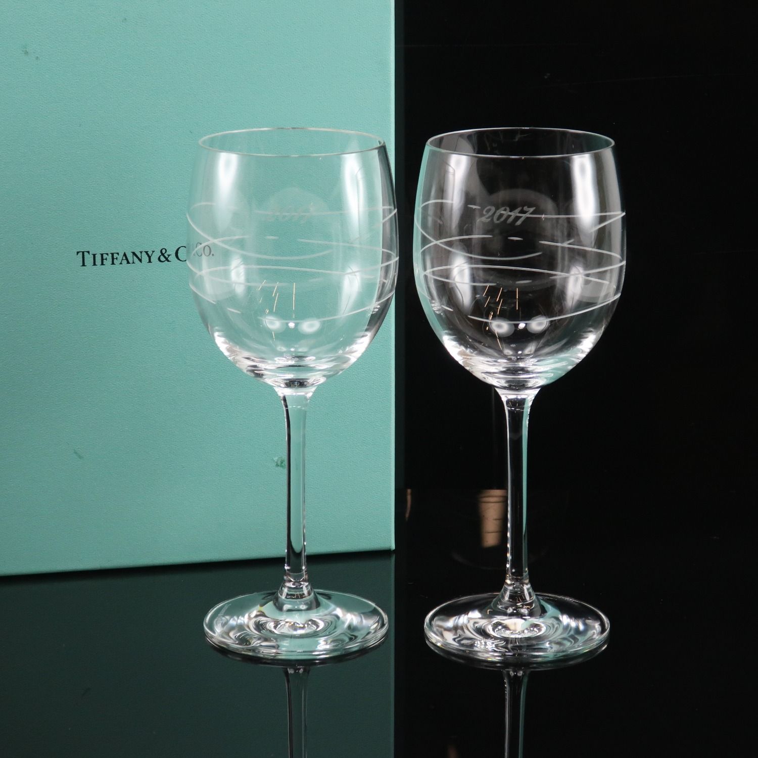 ティファニー カデンツ ワイングラス×2 2772 3926 2017 _グラス
