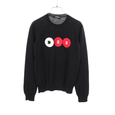 ディースクエアード DSQUARED2 ワッペン セーター ニット 衣料品 トップス ウール レディース ブラック系 / マルチカラー 【中古】