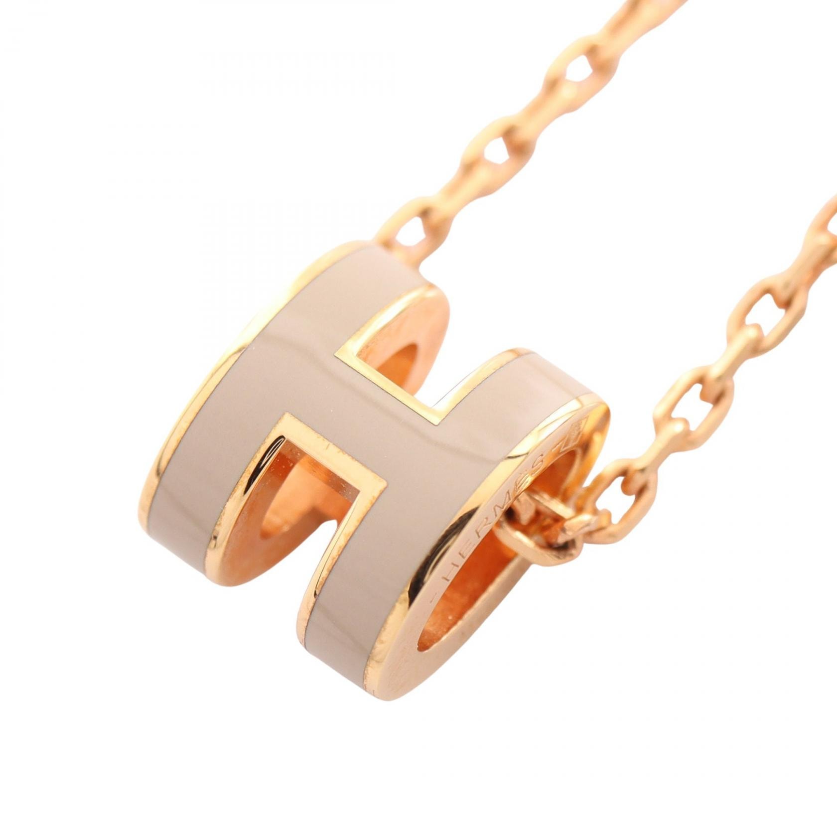 エルメス HERMES MINI POP H ミニポップアッシュ ネックレス ジュエリー GP(ゴールドメッキ) ゴールド レディース ゴールド系 / ベージュ系 【中古】