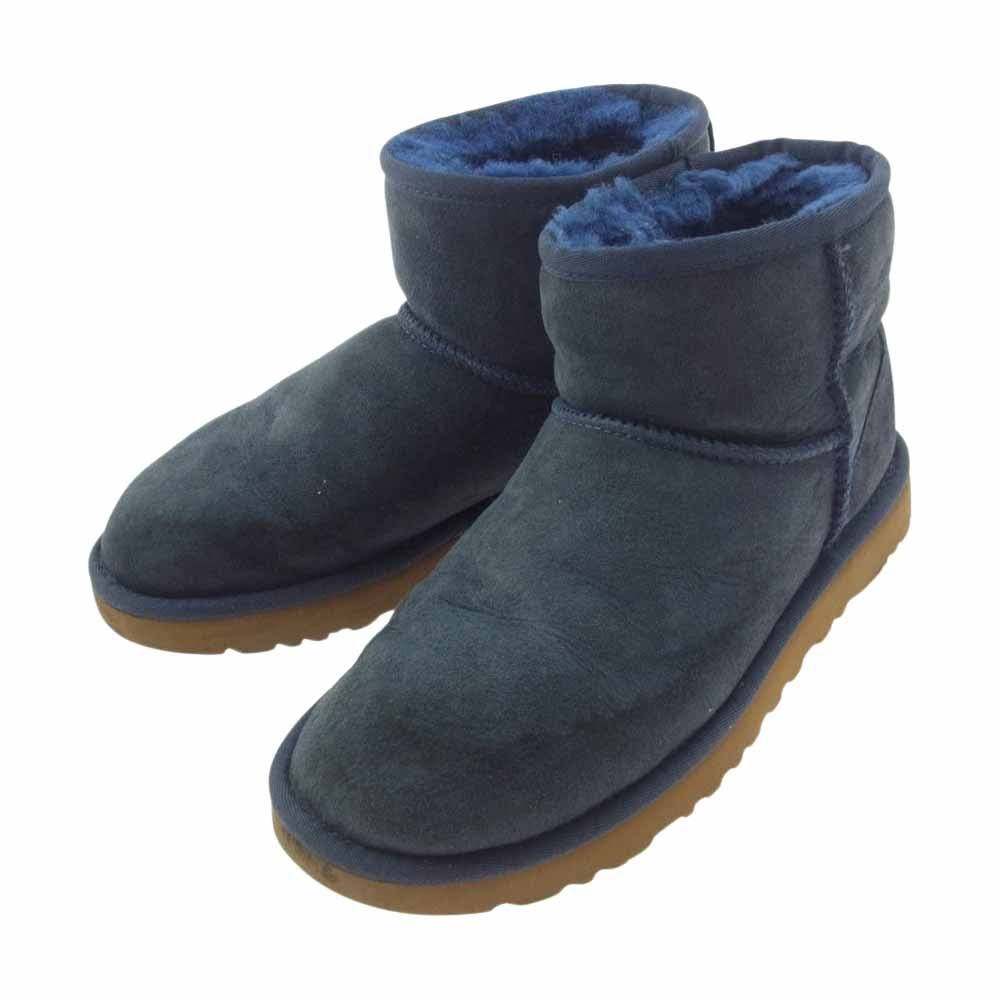 UGG アグ ブーツ 1016222 Classic Mini II クラシックミニ ムートン ブーツ ブルー系 24cm【中古】
