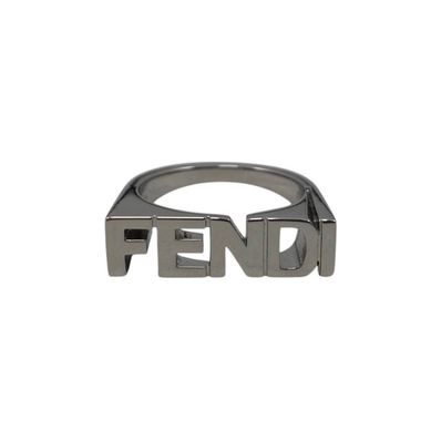 フェンディ リング ロゴ レタリング 7AJ272 Mサイズ シルバー FENDI