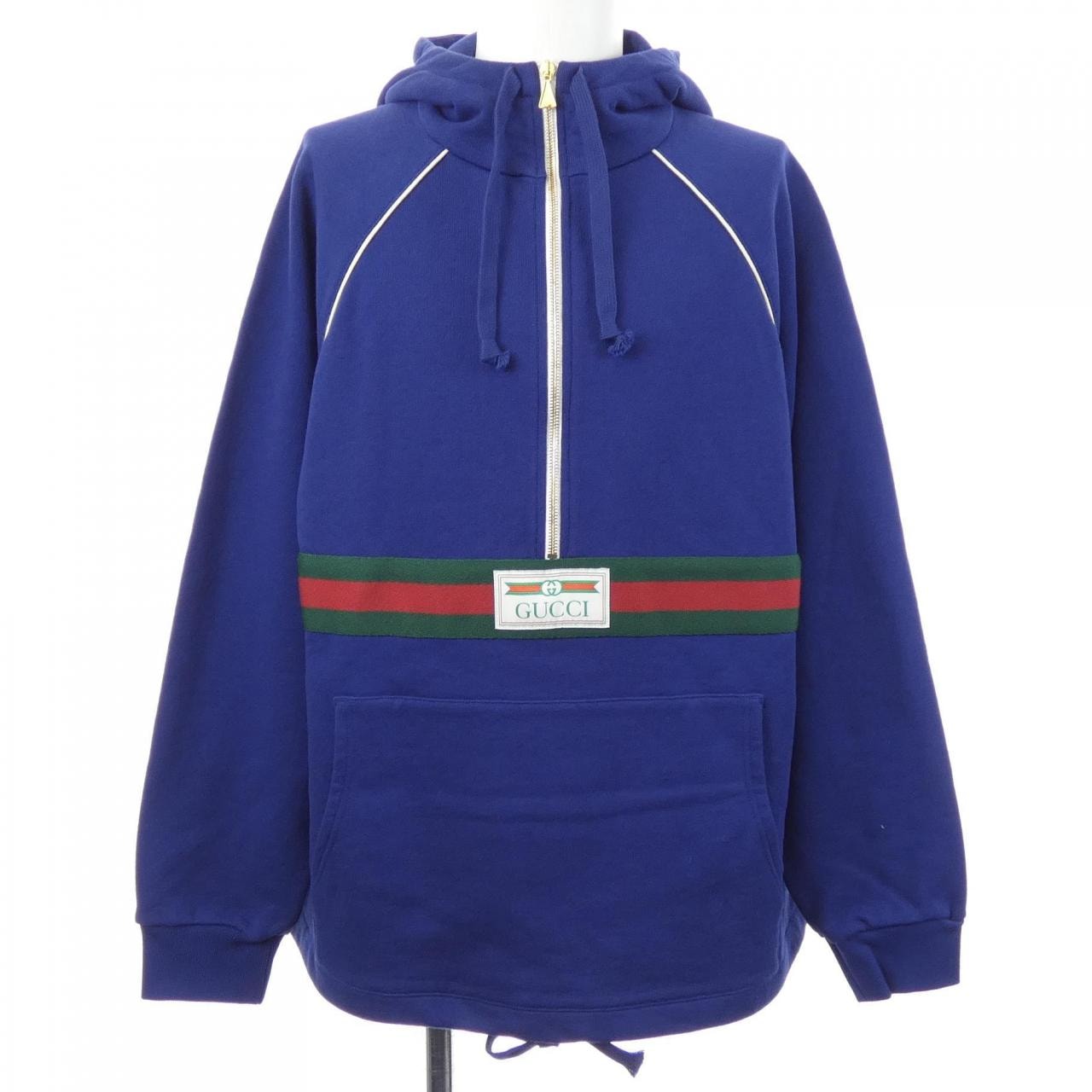 グッチ GUCCI ウェブ&GUCCIラベル付きスウェットシャツ 645320 XJDAK パーカー