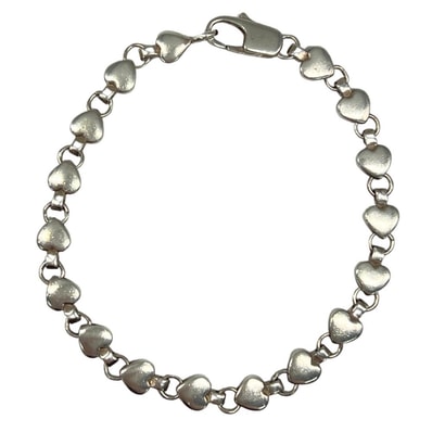 TIFFANY&CO. ティファニー レディース シルバー925 パフハート ブレスレット 41308