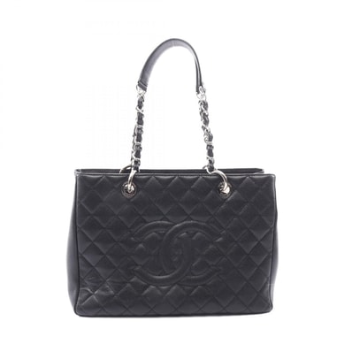 シャネル CHANEL マトラッセ グランドショッピング GST トートバッグ バッグ キャビアスキン(グレインドカーフ) レディース ブラック系 A50995 【中古】