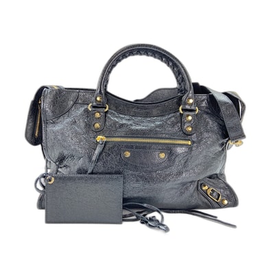 バレンシアガ BALENCIAGA ザ・シティ ショルダーバッグ レザー【中古】