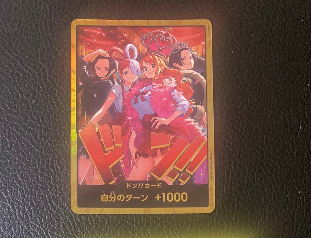 ドン!!カード : ロビン&ウタ&ナミ&ハンコック スーパーパラレル [開封済](エクストラブースター「ワンピース ヒロインズエディション スペシャルセット」)
