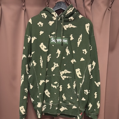 Supreme Box Logo Hooded Sweatshirt "Olive Russian Camo" (21FW)