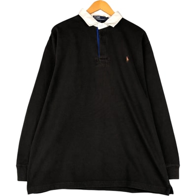 古着 ラルフローレン Ralph Lauren POLO by Ralph Lauren 長袖 ラガーシャツ メンズL相当/eaa601117