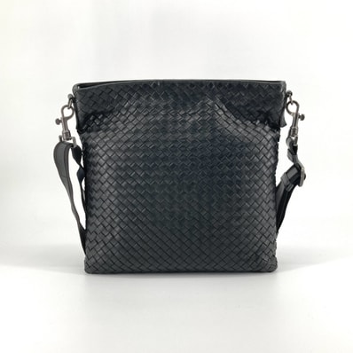 BOTTEGAVENETA(ボッテガヴェネタ) イントレチャート カーフレザー 276356 ショルダーバッグ ブラック