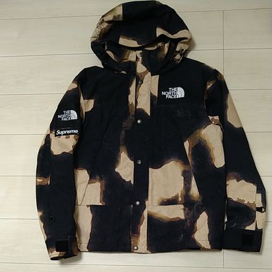 Supreme x The North Face Bleached Denim Print Mountain Jacket "Black"