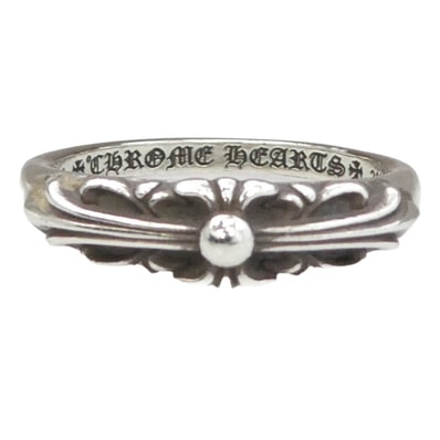 Chrome Hearts Baby Classic Ring w/ Floral Cross "Silver"