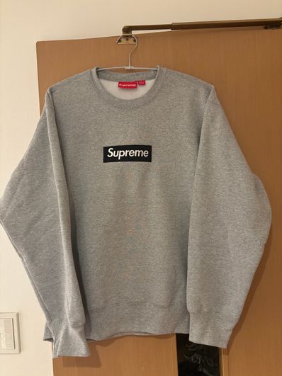 Supreme Box Logo Crewneck "Heather Grey" (22FW)