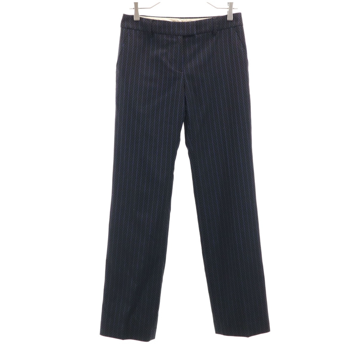 Paul Smith BLACK ポールスミス ブラック ドット ストライプ柄 スラックスパンツ 40 ブラック